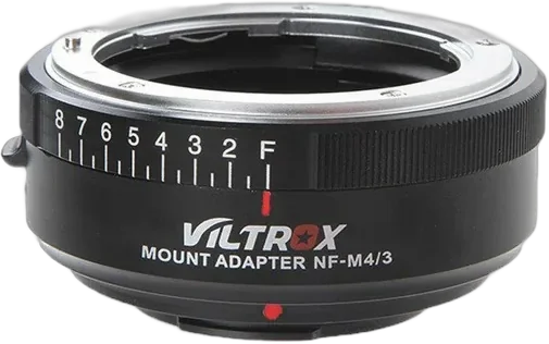 Переходник с диафрагмой Viltrox NF-M43 (объективы Nikon на байонет m4/3)