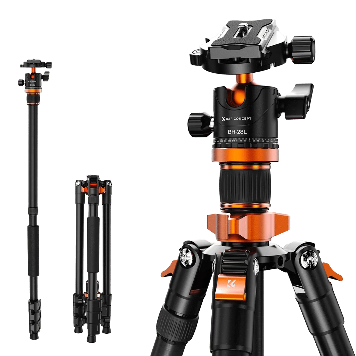 Штатив K&F Concept K254A3+BH-28L KF09.089V1