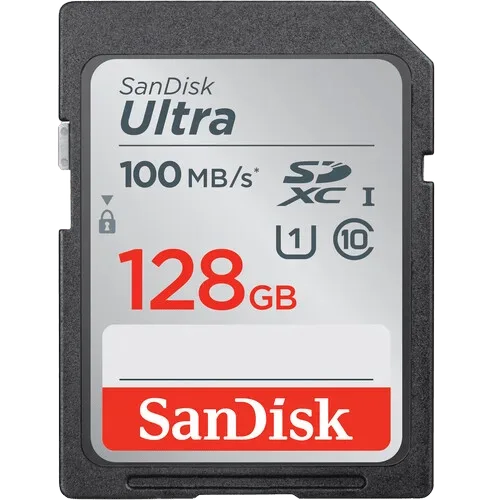 Карта памяти SanDisk Ultra SDXC UHS 128Gb 100 MB/s