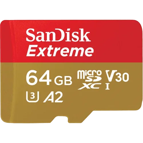 Карта памяти SanDisk Extreme microSDXC UHS-I 64Gb 160MB/s