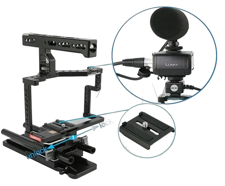 Риг CAME-TV Guardian Cage For GH5 GH4 A7S Camera Rig Z-GH5-1