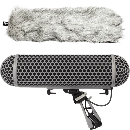 Пистолет с ветрозащитой Rode Blimp Windshield and Rycote Shock Mount Suspension System