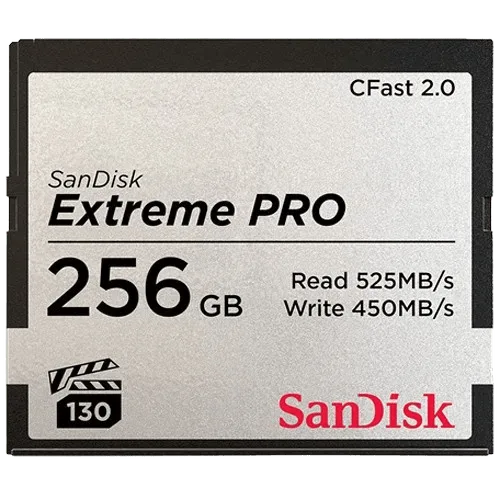 Карта памяти SanDisk 256GB Extreme PRO CFast 2.0