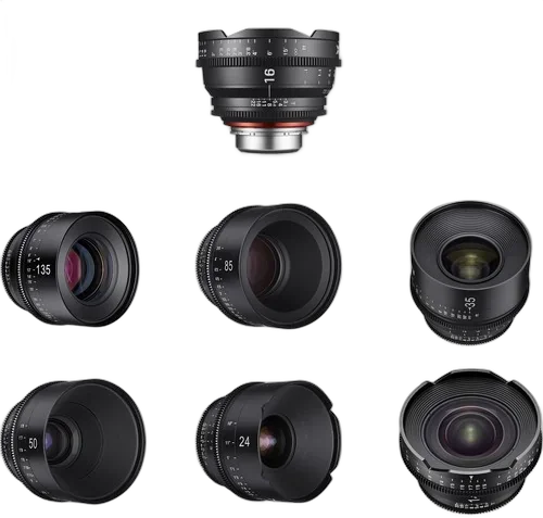 Объективы Samyang Xeen 14, 16, 24, 35, 50, 85 135mm Lens Kit Canon EF