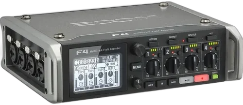 Рекордер Zoom F4 Multitrack Field Recorder с Timecode - 6 Inputs / 8 Tracks