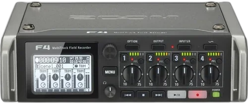Рекордер Zoom F4 Multitrack Field Recorder с Timecode - 6 Inputs / 8 Tracks
