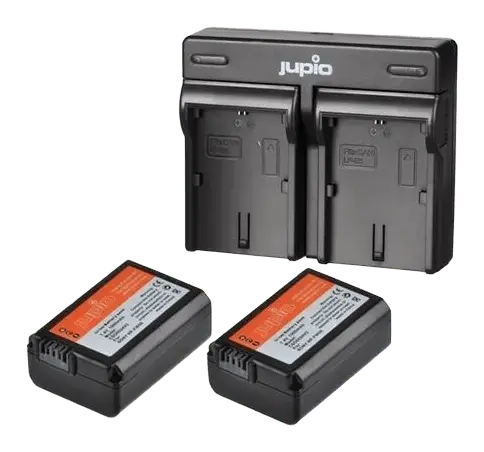 Jupio Kit: 2x NP-FW50 + USB Dual Charger для Sony