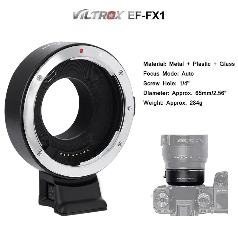 Переходник Viltrox EF-FX1 с Canon на Fujifilm