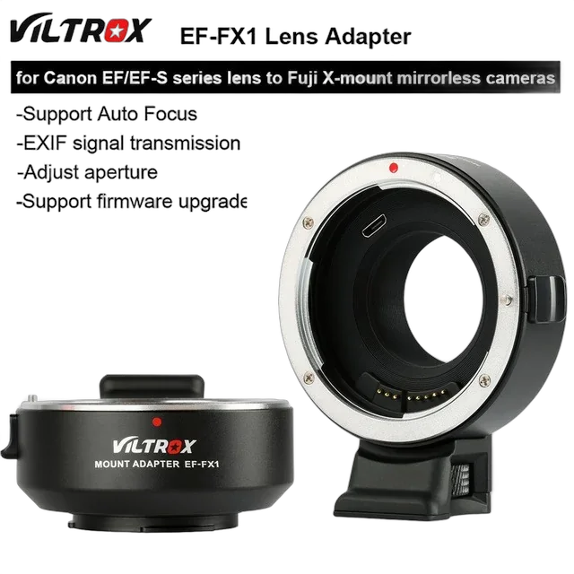Переходник Viltrox EF-FX1 с Canon на Fujifilm