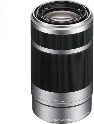 Объектив Sony E 55-210mm f/4.5-6.3 OSS серебристый