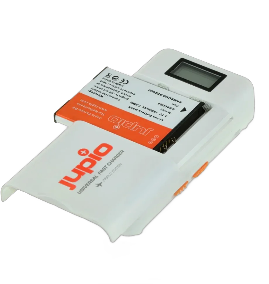 Универсальное ЗУ Jupio с дисплеем для зарядки Li-ion + AA / AAA + 2.1 Ah USB
