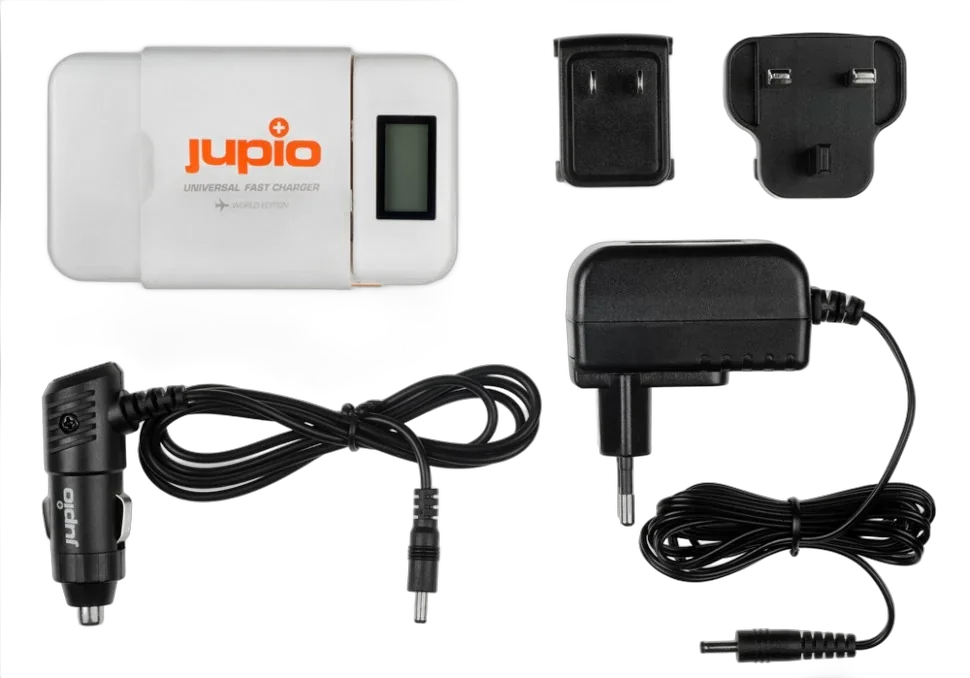 Универсальное ЗУ Jupio с дисплеем для зарядки Li-ion + AA / AAA + 2.1 Ah USB