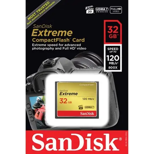 Карта памяти SanDisk Extreme CF 32Gb 120MB/s