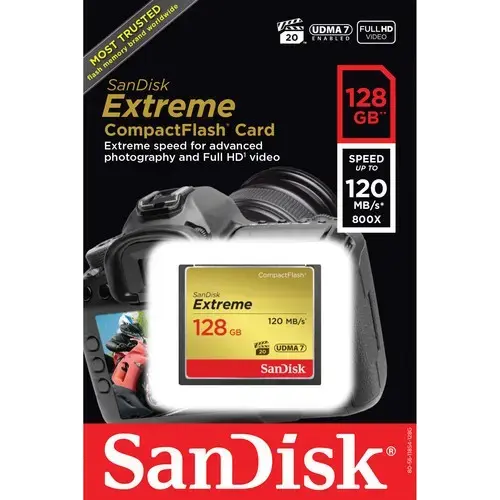Карта памяти SanDisk Extreme CF 128Gb 120MB/s