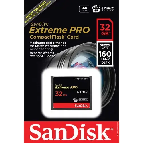 Карта памяти SanDisk Extreme CF 32Gb 160MB/s