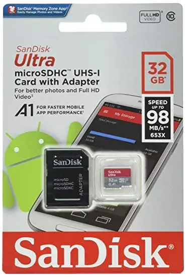 Карта памяти SanDisk microSDXC UHS-I 32Gb 98MB/s