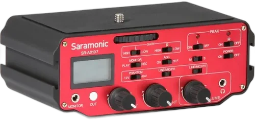 Микшер Saramonic SR-AX107 2-Channel XLR Audio Adapter with Isolation Transformer for DSLRs