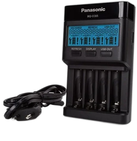 ЗУ Panasonic Advanced (BQ-CC65E) на 4 аккумулятора с USB-выходом