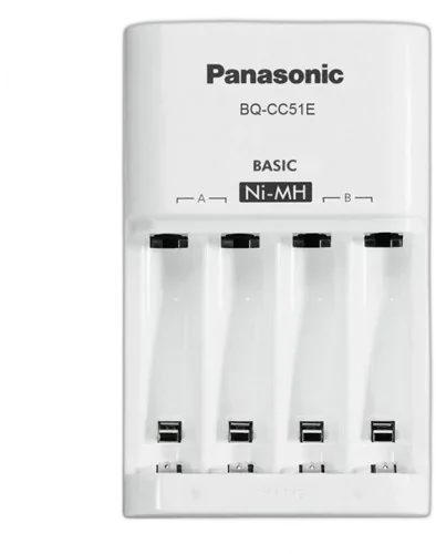 ЗУ Panasonic Basic (BQ-CC51E) на 2 или 4 аккумулятора типа АА/ААА