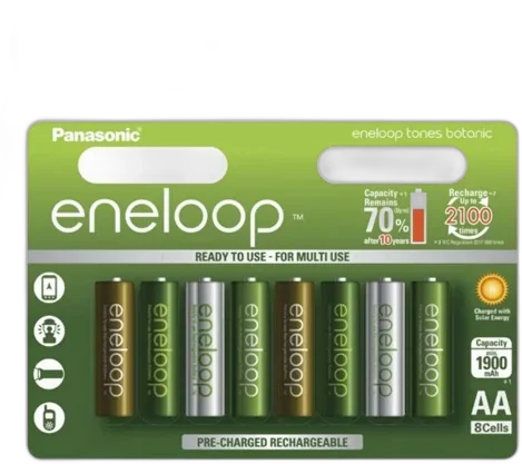 Аккумуляторы Panasonic Eneloop AA 1900mAh 8BP Botanic Edition (BK-3MCCE/8TE) 8шт