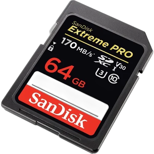 Карта памяти SanDisk Extreme Pro SDXC UHS-I 64Gb 170MB/s