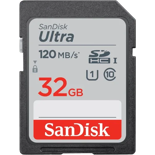 Карта памяти SanDisk Ultra SDHC UHS 32Gb 120 MB/s