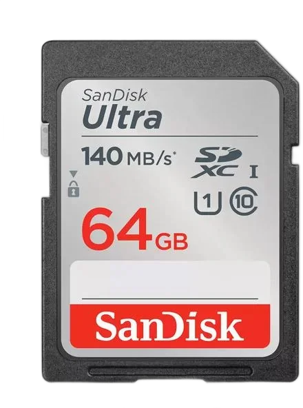 Карта памяти SanDisk Ultra SDXC UHS 64Gb 140 MB/s