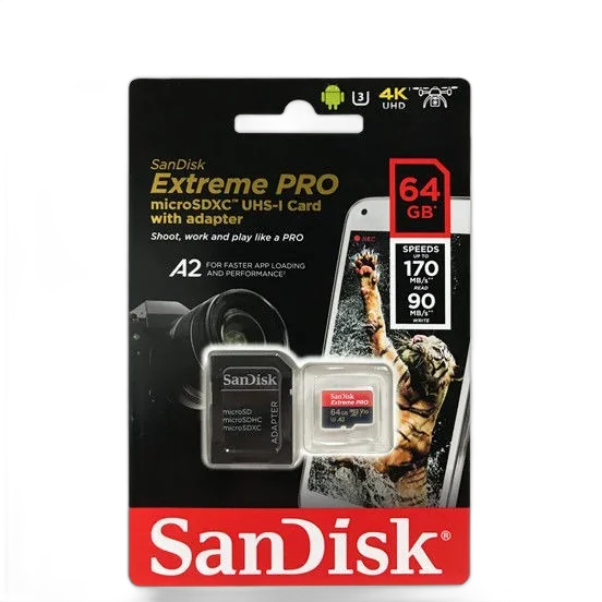 Карта памяти SanDisk Extreme Pro microSDXC UHS-I 64GB 170MB/s