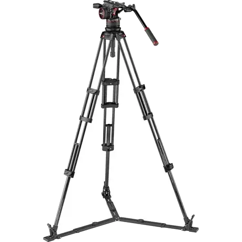 Штатив Manfrotto MVKN12TWINGC Nitrotech N12 Head & Carbon Fiber Twin Leg Video Tripod Kit
