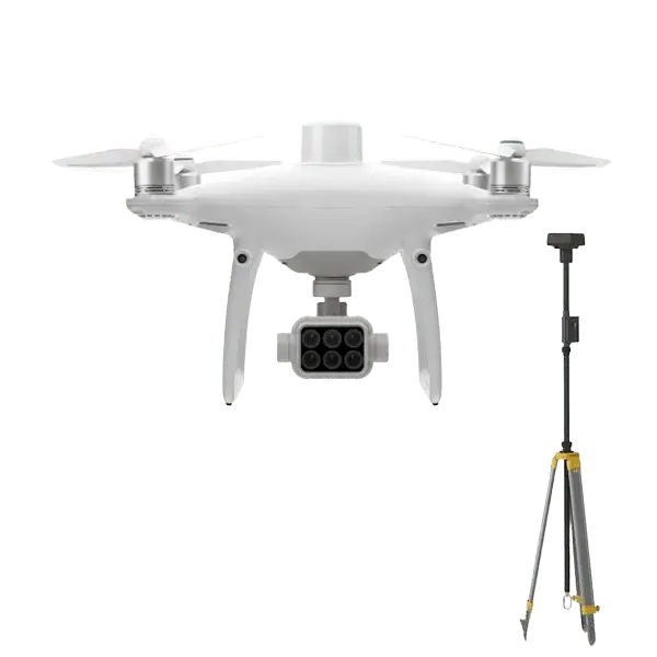 Дрон DJI Phantom 4 Multispectral с мобильной станцией D-RTK 2 High Precision GNSS