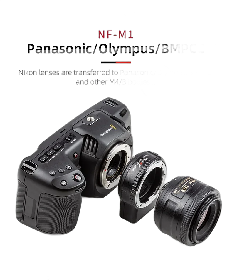 Переходник Viltrox NF-M1 (объективы Nikon на M4/3 Mount)