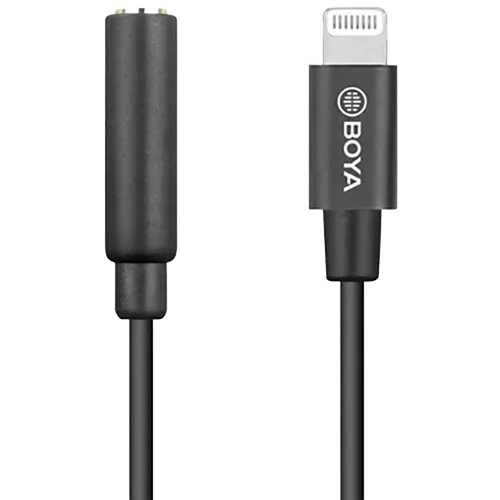 Переходник Boya BY-K3 3.5mm - Lightning (Apple)