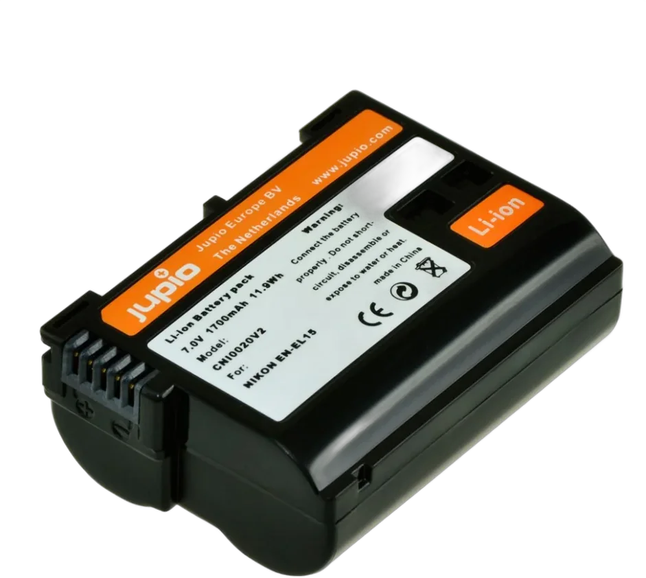 Jupio Value Pack: 2x Battery EN-EL15(A) 1700mAh + USB Dual Charger