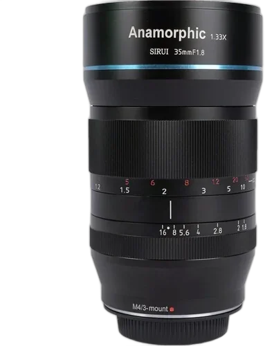 Объектив Sirui 35mm f/1.8 Anamorphic 1.33x для (Sony E, Canon EF-M и Micro 4/3)