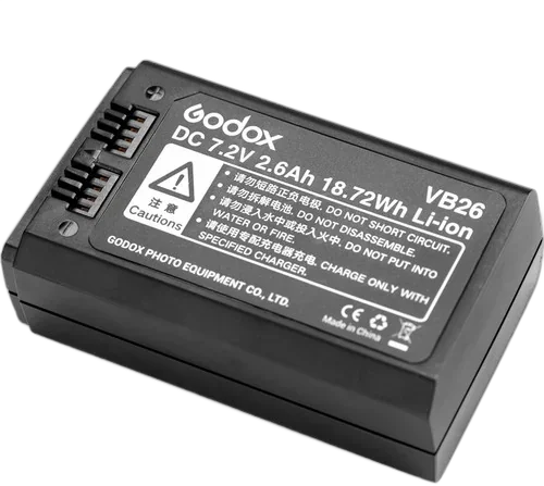 Аккумулятор Godox VB26 для вспышек V1, AD100Pro, 860III