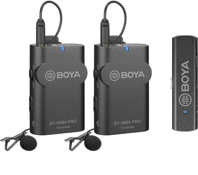 Радиопетличный Boya BY-WM4 PRO-K4 (2 спикера для смартфонов Apple)