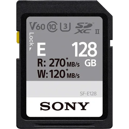 Карта памяти Sony 128GB SF-E UHS-II SDXC 120Mb/s