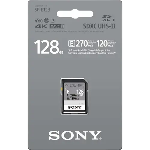 Карта памяти Sony 128GB SF-E UHS-II SDXC 120Mb/s