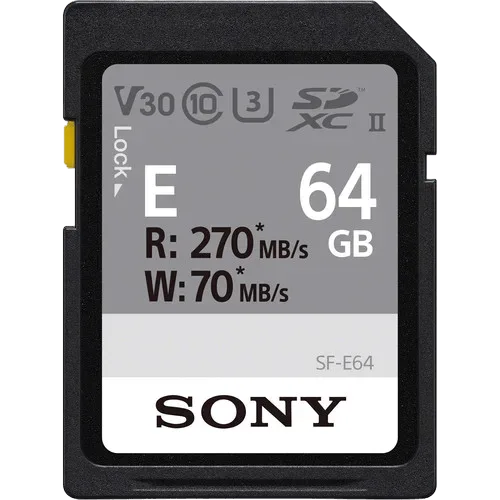 Карта памяти Sony 64GB SF-E 64 ГБ UHS-II SDXC 70Mb/s