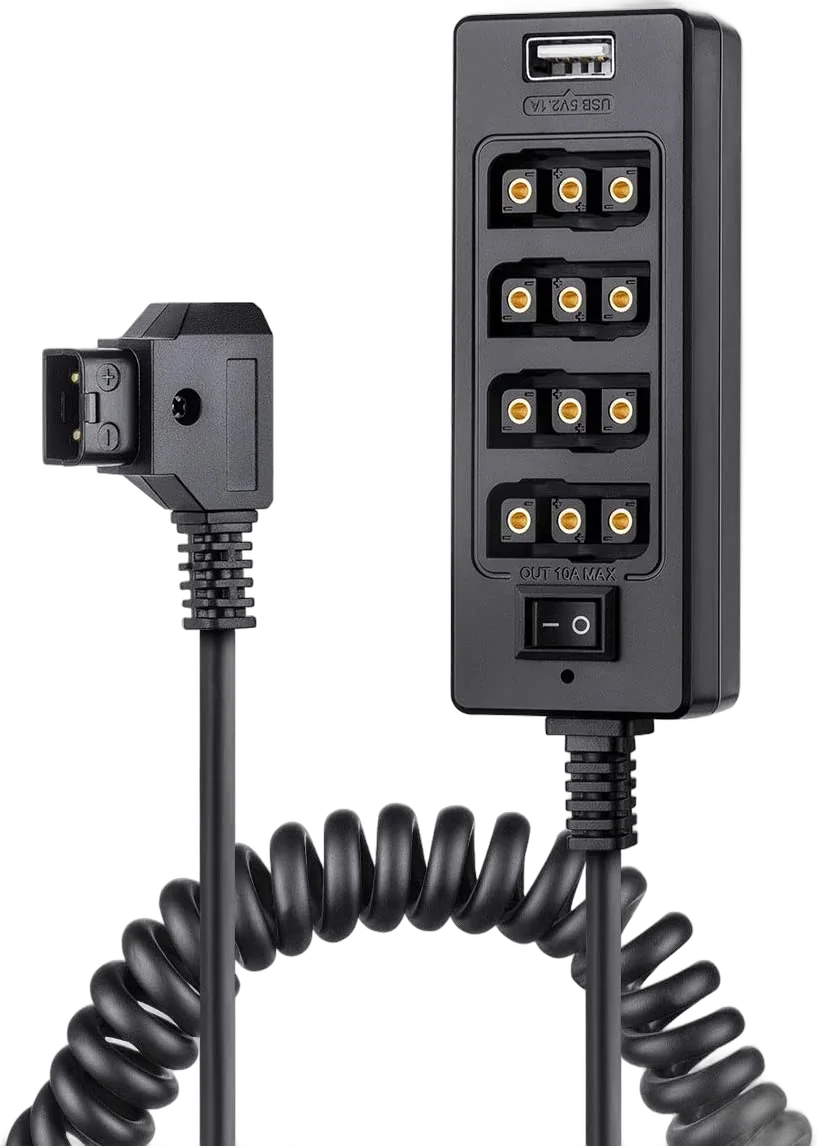 Сплиттер Fotga Male D-tap to 4 Female D-tap USB Output Power Cable Distributor Splitter NJ482
