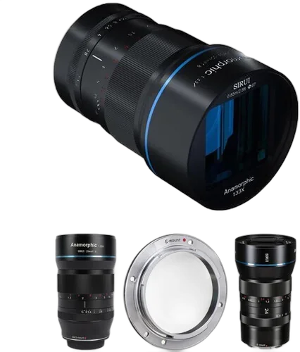 Набор объективов Sirui Anamorphic 1.33x E-Mount Lens Kit (24, 35, and 50mm) на Sony E-Mount
