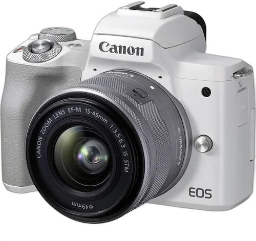 Фотоаппарат Canon EOS M50 Mark II kit EF-M 15-45mm f/3.5-6.3 IS STM белый