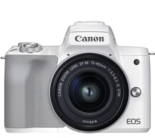 Фотоаппарат Canon EOS M50 Mark II kit EF-M 15-45mm f/3.5-6.3 IS STM белый