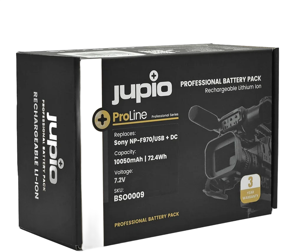 Аккумулятор Jupio ProLine NP-F970 (USB 5V / DC 8.4V output) 10050mAh для Sony