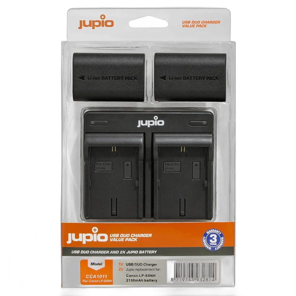 Набор Jupio Value Pack: 2x Battery LP-E6NH 2130mAh + USB Dual Charger