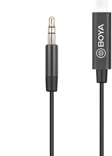 Переходник BOYA BY-K2 3.5mm TRS Male to USB Type-C