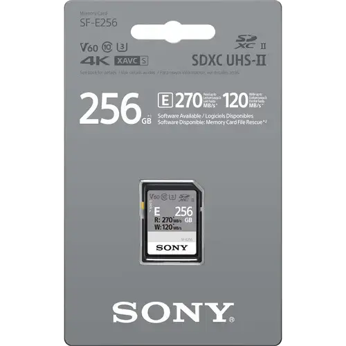 Карта памяти Sony 256GB SF-E UHS-II SDXC 120Mb/s
