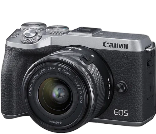 Фотоаппарат Canon EOS M6 Mark II kit EF-M 15-45mm (серебристый)