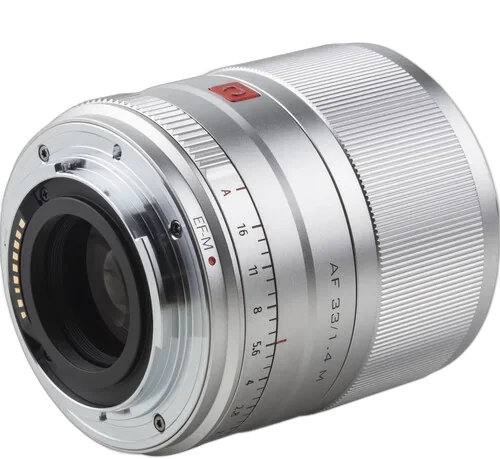 Объектив Viltrox AF 33mm f/1.4 для Fujifilm X (серебристый)