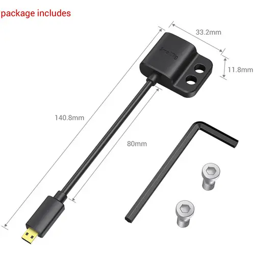 Адаптер SmallRig Ultra-Slim Female HDMI Type A to Male Micro-HDMI Type D Adapter 3021